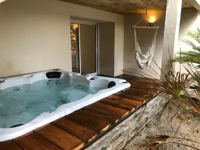Plan de l'établissement Les Palmiers. Charme, spa et massage en vignoble nantais