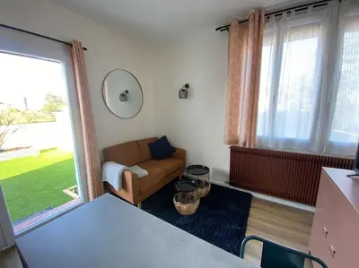 Coin salon dans l'établissement Relais de la Joselière