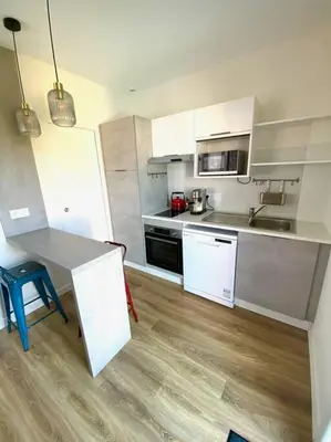 Cuisine ou kitchenette dans l'établissement Relais de la Joselière