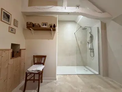 Salle de bains dans l'établissement Studio du Grand Beaumont