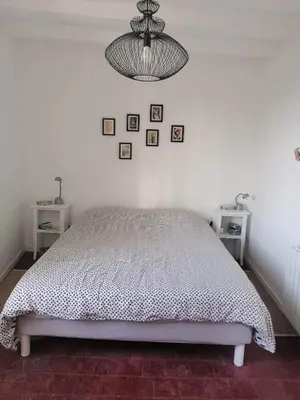 Un ou plusieurs lits dans un hébergement de l'établissement Gîte des Lilas
