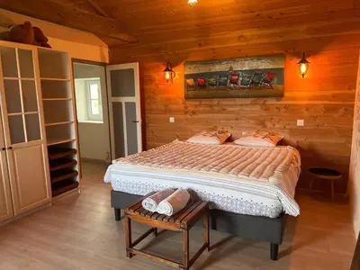 Un ou plusieurs lits dans un hébergement de l'établissement L ETANG DES VACANCES Maison de charme au cœur des marais pour 6pers