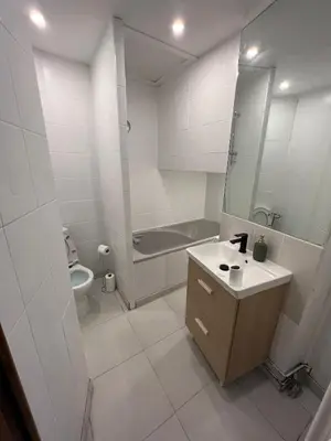 Salle de bains dans l'établissement Le cottage de l’Oudon