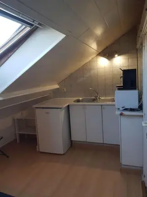 Cuisine ou kitchenette dans l'établissement Petit studio la madeleine