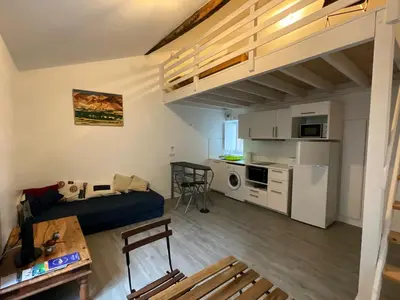 Cuisine ou kitchenette dans l'établissement Studio proche cathédrale