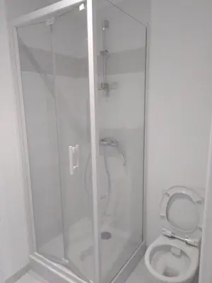 Salle de bains dans l'établissement Studio proche cathédrale