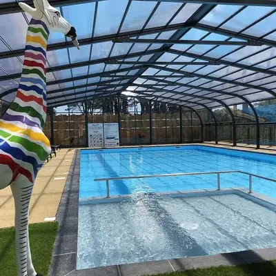 Mobil home domaine avec piscine proche mer