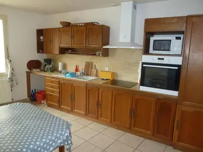 Cuisine ou kitchenette dans l'établissement Gite de la Sèvre