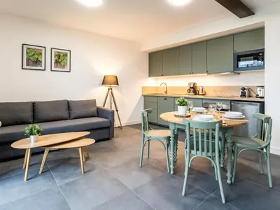Cuisine ou kitchenette dans l'établissement Gîte Au Calme Près de Nantes avec Wifi - FR-1-306-1235