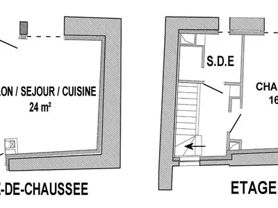Plan de l'établissement Gîte Au Calme Près de Nantes avec Wifi - FR-1-306-1235