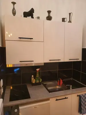 Cuisine ou kitchenette dans l'établissement Joli nid douillet