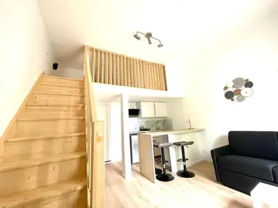 Cuisine ou kitchenette dans l'établissement Saint Leonard