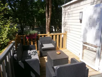 Plan de l'établissement Mobilhome 3 chambres tout confort, proche de la plage