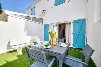 Terrasse ou espace extérieur de l'établissement 600m de la plage - Maison pour 5 - Terrasse