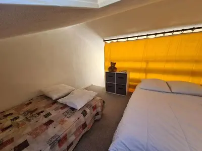 Un ou plusieurs lits dans un hébergement de l'établissement Maison 2 pièces avec mezzanine, à 400m de la plage, parking, jardin privé, 6 couchages - Saint-Hilaire-de-Riez - FR-1-224C-218