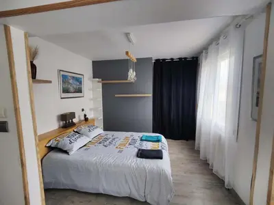 Un ou plusieurs lits dans un hébergement de l'établissement Maison calme pour 6 personnes