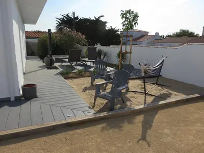Terrasse ou espace extérieur de l'établissement 12 pers, sur la dune, PMR, spa, hammam, salle de sport