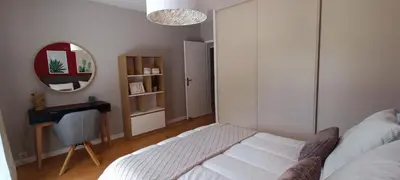 Un ou plusieurs lits dans un hébergement de l'établissement Magnifique villa 5 etoiles avec piscine privee parc 2 ha