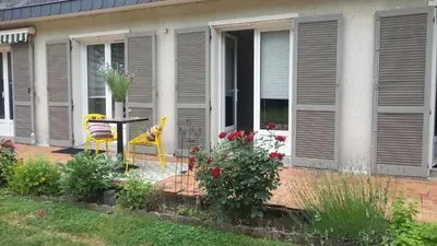 Jardin de l'établissement La Célest'han chambre d'hôte 