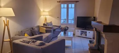 Télévision ou salle de divertissement dans l'établissement Maison Saint Jean de Monts 7 personnes - 3 chambres