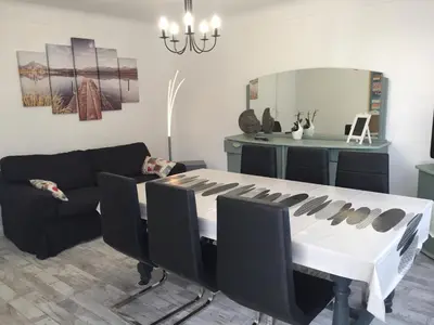 Coin salon dans l'établissement maison 50m de la mer