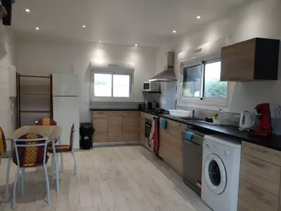 Cuisine ou kitchenette dans l'établissement Le Sanctuaire