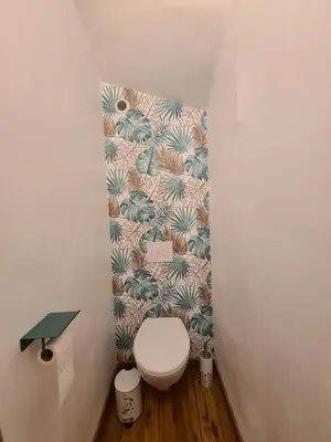 Salle de bains dans l'établissement Le Bocage gîte 90m2 chaleureux à 4 min du Puy du Fou