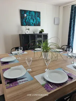 Télévision ou salle de divertissement dans l'établissement Le Bocage gîte 90m2 chaleureux à 4 min du Puy du Fou