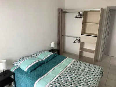 Un ou plusieurs lits dans un hébergement de l'établissement Le Petit Large T2 - vue sur mer